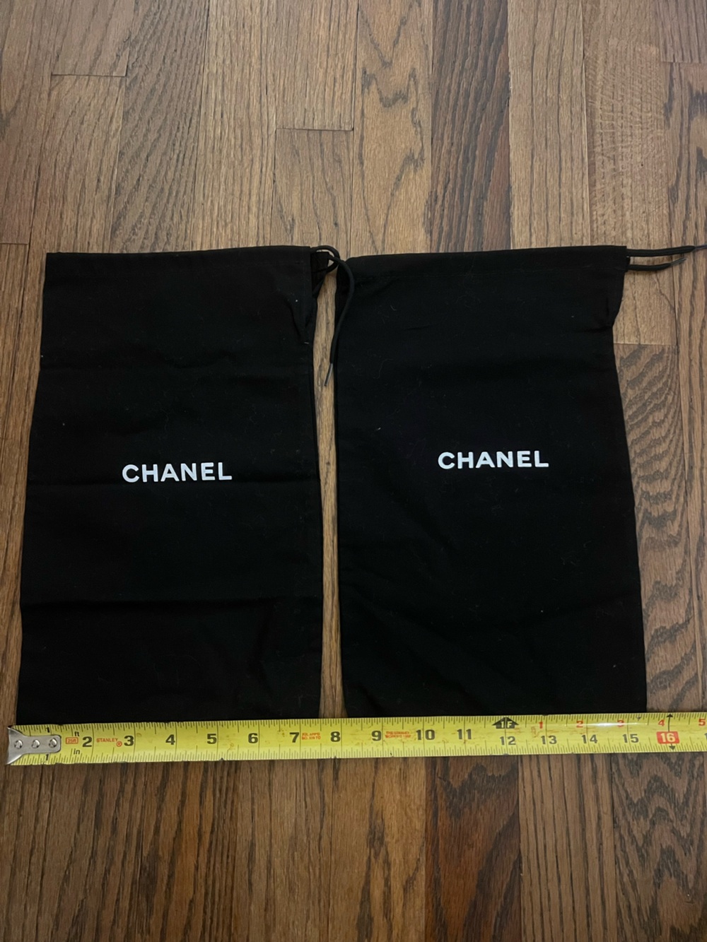 Chanel Black Drawstring Dust Bags covers for shoes sandals - Picture 2 of 3